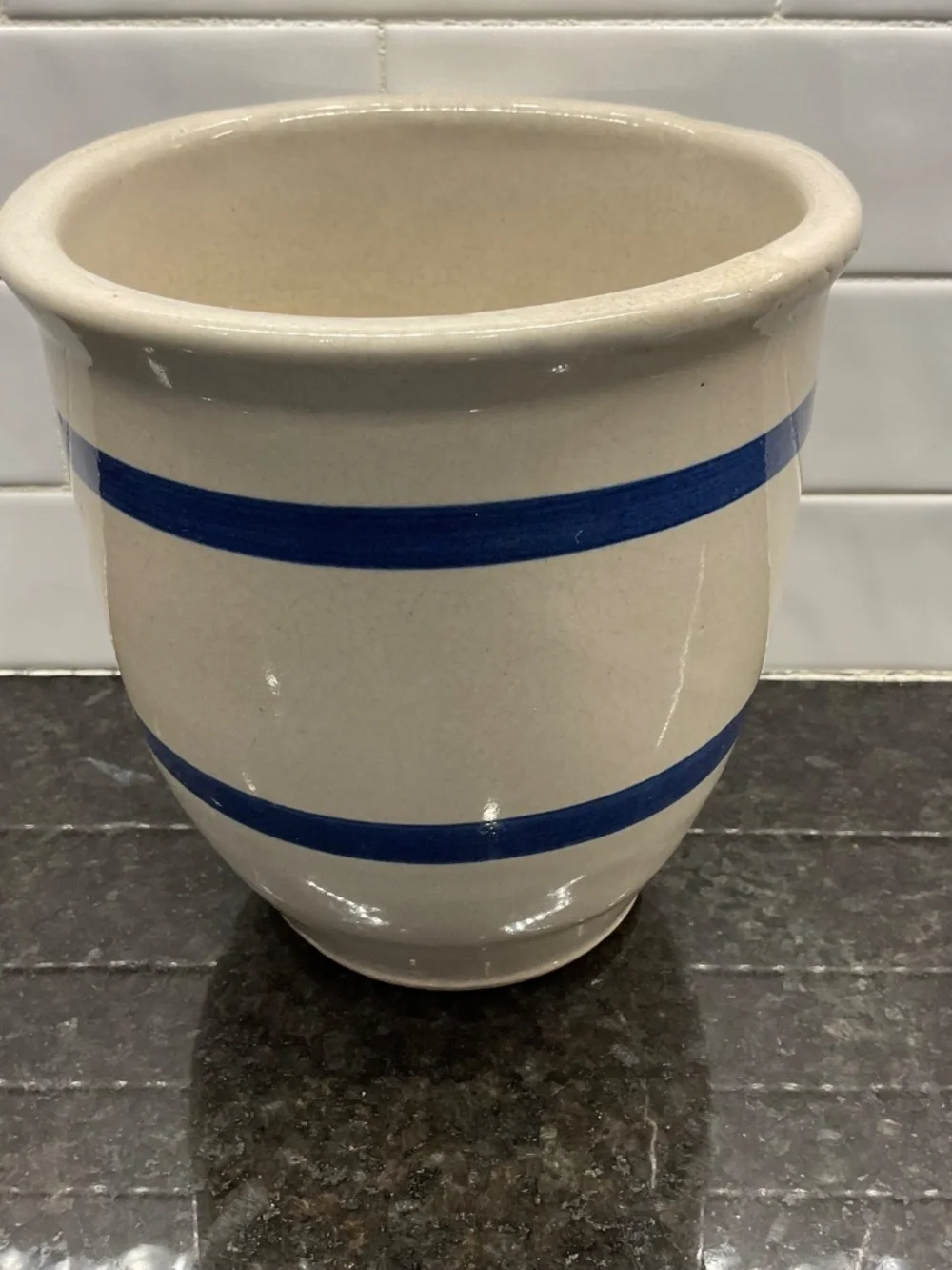 1 Quart Kitchen Utensil Planter Crock